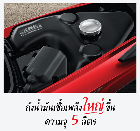 ความจุถังน้ำมันเชื้อเพลิง Honda Wave110i 2021